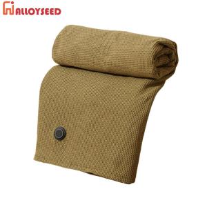Wearable USB Electric Heated Blanket with 5000mAh Power Bank Heating Electric Blanket Shawl Portable Body Warmer Blanket