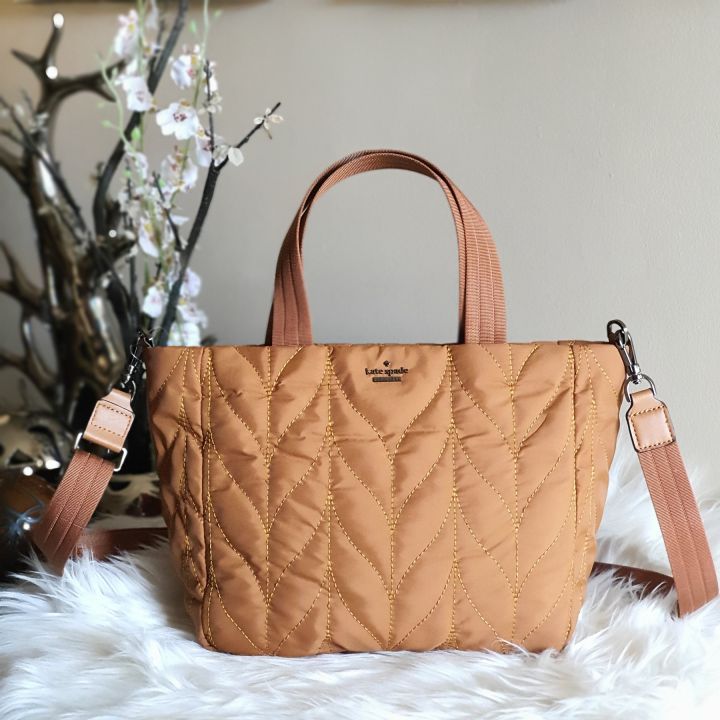 Top Brand Kate Spade Ellie Small Quilted Womens Tote Bag Tan Lazada Ph 4963