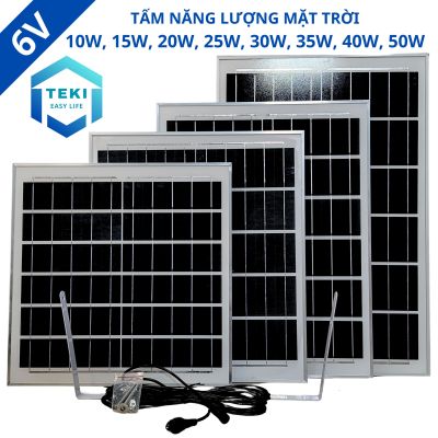 TẤM PIN NĂNG LƯỢNG MẶT TRỜI MONO 6V 6W, 8W, 10W, 15W, 20W, 25W, 30W, 35W, 40W, 50W - TEKI