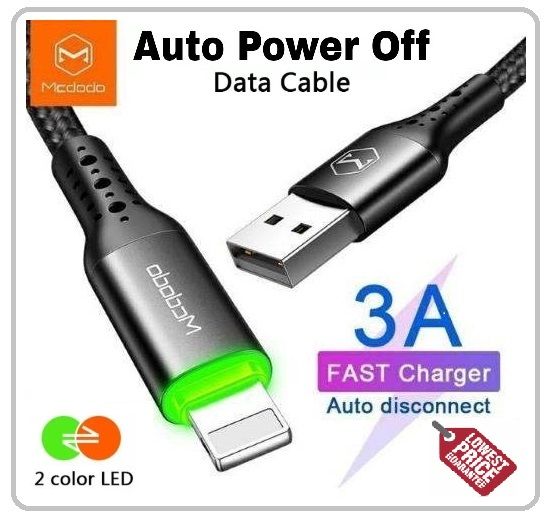 【1 Year Warranty】Original Mcdodo Iphone Cable Auto Power Off Lightning