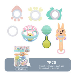 Mainan Kerincingan Bayi Set Mainan Gigitan Rattle Teether Bayi
