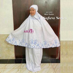 Mukena Bordir Mukenah Safwa Mukena Semua Kalangan Bisa sampe Jumbo Katun Mikro Premium Lembut Cantik