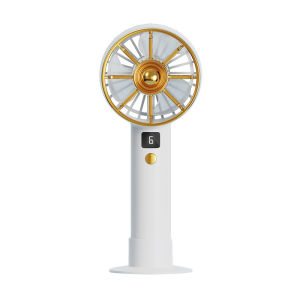 Mini Fan USB Rechargeable Handheld Fan 6 Speed Adjustment handheld LED Display battery Portable Fan