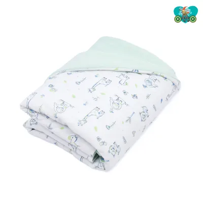 OAAO Baby Comforter Silky Soft Jersey Cotton Blanket for Newborns Unisex 80x110cm