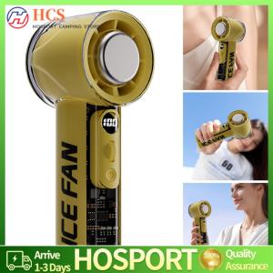 【HCS】 3000mAh Handheld Turbo Fan LED Digital Display Rechargeable for Home Office