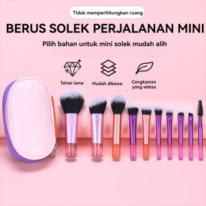 5/10/15Pcs Soft Makeup Brushes Multicolor Short Handle Portable Makeup Brush Set with Storage Bag Including Blush Brush Loose Powder Brush Eyesha Beauty Tool
