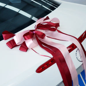 [caichuitan] การตกแต่งรถในงานแต่งงานสุดสร้างสรรค์กระจกมองหลังมือจับประตูกระจกมองหลังตกแต่งดอกไม้เครื่องประดับตกแต่งรถแต่งงานดอกกุหลาบจำลอง