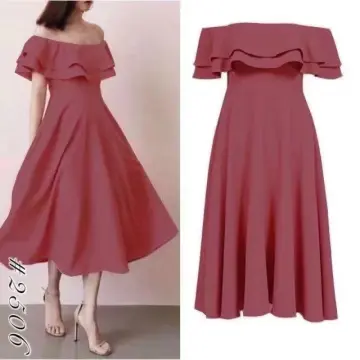 Peach color casual dress hotsell