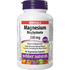 Thực Phẩm Bảo Vệ Sức Khoẻ Magnesium Bisglycinate 200mg - Webber Naturals Cải Thiện Giấc Ngủ Giảm Stress - - Giảm căng thẳng lo âu giúp thư giãn. - Giảm đau nhức cơ bắp hỗ trợ phục hồi sau tập luyện. - Hỗ trợ sức khỏe tim mạch ổn định huyết áp.