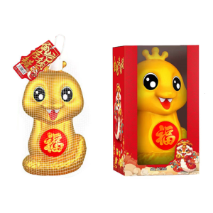 ภาชนะเหยือกเก็บเหรียญแบบกล่องเก็บเงินกระปุกออมสินรูปหมูรูปงูประดับฐานเรียบสำหรับเทศกาลฤดูใบไม้ผลิสินค้าใหม่2025ปี