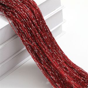 IDMU94789 Fashion Bold Encryption Room Divider Net Tassel Wedding Party Decoration Shining Hanging Beaded Curtains Screen Panel Door Fly Screen Glitter String Curtain