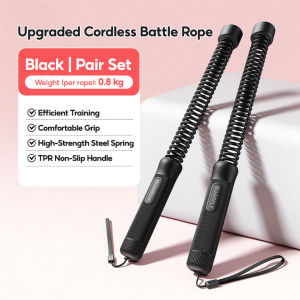 2PCS Cordless Battle Rope Spring Core TPR Anti-Slip Grip Home Gym Strength Training Tali Gym 战绳