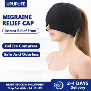 【UPUPLIFE】Migraine Relief Cap Gel Headache Relief Hat Comfortable And Stretchy Ice Cap for Migraines With Cold Compress For Tension Sinus Puffy Eyes Stress Relief Hot Cold Therapy