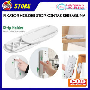 [Flashsale] Holder Gantungan Kabel Stop Kontak Tempel Dinding Kuat Tahan Lama