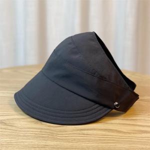 FU Topi Wanita Pelindung UV Matahari Topi Gaya Korea Terbaru Import Topi Cadar Visor Lipat Bucket Musim Panas T9
