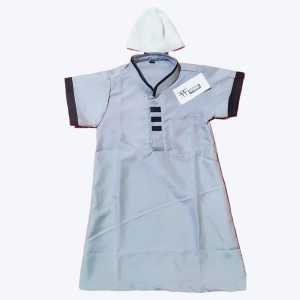 FAFAKIDS Jubah Bayi gamis aqiqah baju muslim anak Lengan Pendek Newborn 0-24 bulan GRATIS PECI