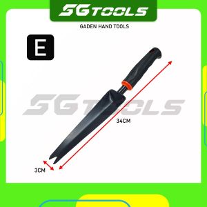 GARDEN HAND TOOLS/ HAND HOE FOR WEEDING DIGGING PLANTING/ CULTIVATOR TRANSPLANT WEEDING WITH RUBBER HANDLE/ ALAT BERKEBUN