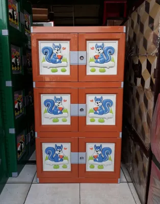 LEMARI PLASTIK MM 3 SUSUN KUNCI MENGKILAPBESARKUATHALUSTERMURAH