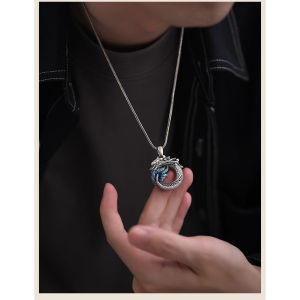 Kalung Rantai Liontin Naga Kalung Fashion Stylish dan Trendi