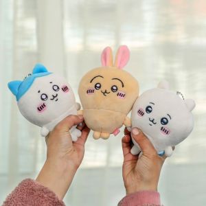 Kawaii Cartoon Anime Plush Pendant Cute Chikawas Hachiware Usagi Plush Doll Pendant Keychain Toy Girl Heart Gift