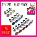 [SG Ready Stock] Butt Plug Anal Ass Crystal Bottom Metal Wash Reuse Chic Polished Sex Toy Dildo Vibrator Climax Orgasm | SYF Unlimited. 