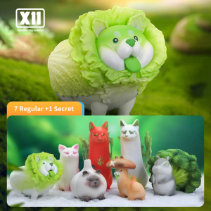 X11 TOYS Vegetable Elf Vegetable Wizard Series Blind Box Part Ⅰ(1/6) Cute Animal Action Figure Decoration Cute Toy Model for Birthday Gift Kawaii Doll Secret Box