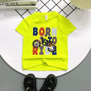 Áo thun ngắn tay bé trai in hình mô tô chất liệu thun cotton 100% co giản 4 chiều mềm mịn mát cho bé từ 10-36kg