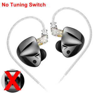 KZ D-Fi หูฟังแบบมีสาย HIFI IEM In-Ear สวิตช์ปรับจูน4ระดับหูฟังแบบไดนามิกมอนิเตอร์เวทีการถ่ายทอดสดหูฟัง