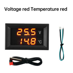 H28UT DC 4-28โวลต์3ตำแหน่ง0.28นิ้ว LED Dual-Display DC On-Board แรงดันไฟฟ้าและเครื่องวัดอุณหภูมิ-40-120 °C