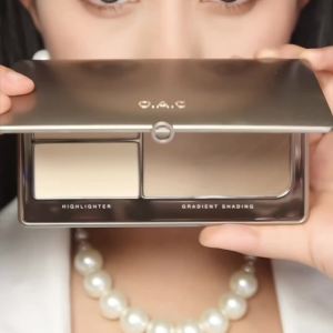 OAC欧可漠影修容盘渐变自然三色哑光鼻影阴影高光修容一体组合盘OAC Oukemo Shadow Treatment Disk Gradient Natural Three Color Matte Nose Shadow High Light Treatment Integrated Combination Disk