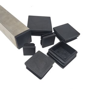 KOZI Square/Rectangle Plastic Tubular Plug Caps for Chair Table Furnitures Insert Plug Pipe Steel End Caps JuanHardware