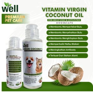 Vitamin Bulu Jamur Obat Vit Minyak Kelapa VCO Kucing Anjing Extra Virgin Coconut Oil Premium Minyak Kelapa Murni untuk Vitamin Anjing Kucing Hewan Vitamin Hewan Peliharaan Murni Minyak Kelapa Obat Anti Jamur