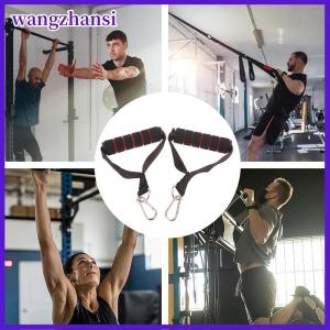 wangzhansi D-Ring Metal Gym Handles Grip Workout Heavy Duty Cable Machine Handle With Hook For Yoga Exercise Workout Power Bands Gym