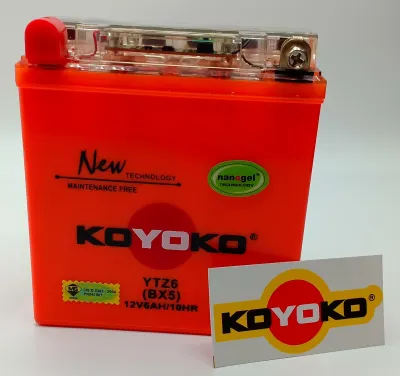 KOYOKO BATTERY YTZ6 12V6AH/10HR