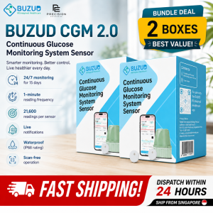 [BUNDLE DEAL  - FAST Shipping] BUZUD CGM 2.0 Continuous Glucose Monitoring Sensor | 15-Day Wear | Real-Time App Tracking