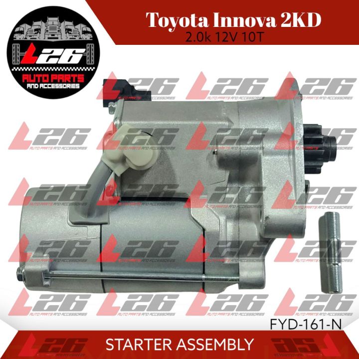 TOYOTA INNOVA 2KD STARTER ASSEMBLY FOR TOYOTA INNOVA 12V 2.0KW 10T