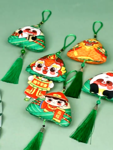 Dragon Boat Festival Sachet DIY Mugwort Expression Dumplings Pendant Kids Gift 端午节香包香囊手工diy材料包艾草表情粽子成品挂件香袋儿童礼物 Y096