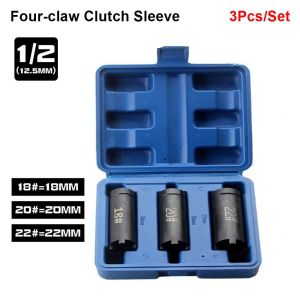LONGB 1Pcs 18/20/22mm Clutch Sleeve Motorbike Nut Four-claw Lock Spanner  Socket Wrench Motorcycle Clutch Tool for GY6 Clutch Nut