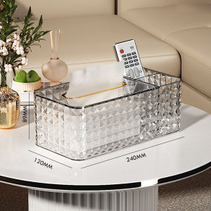 Europe style crystal Tissue box paper towel holder home and living decorations large high-capacity light weight acrylic material