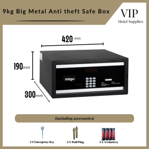 VIP 9kg Big Metal Anti theft Safe Box (MY Ready Stock)