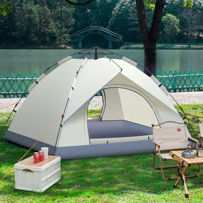 [ TẶNG THẢM NGỒI ] Lều cắm trại dã ngoại du lịch tự bung cao cấp 4 đến 6 người sử dụng 2mx2m1x1m35