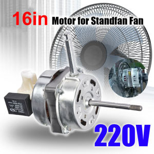 Đầu Quạt Không Chổi Than 220V – Động Cơ Quạt 16 Inch Kèm Nút Kéo & Trục Motor Dùng Cho Quạt Điện Gia Đình
