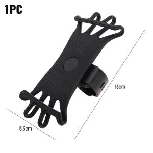 Universal Bike Phone Mounts 360 Degree Rotation Silicone Phone Holder Stands for IPhone and Samsung 4.5-6.5 Inches Phones