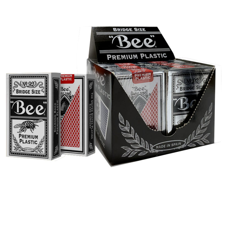 Plastic Bee Playing Cards Jumbo Index Deck Bridge Size