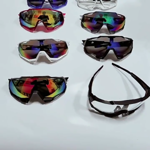 แว่นตากันแดดโพลาไรซ์ UV400แว่นตากันลมกันฝุ่นป้องกันแสงสะท้อนการขี่จักรยานกลางแจ้งวิ่งตาสำหรับผู้ชายและผู้หญิง