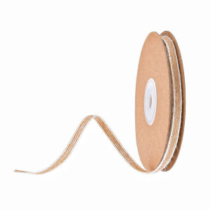 (10yards/roll) Natural Jute Cord RopeWhite Edge Burlap RibbonDIY CraftChristmasGift Packaging Material