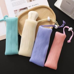 Colorful Soap Foaming Mesh Net Face Body Shower Cleaning Bubble Mesh Bag Skin Clean Scrubbing
