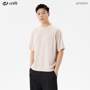 UNIFIT Men’s Premium Textured Short Sleeve T-Shirt –Ultra Soft Breathable Casual Tee with Raglan Sleeves Relaxed Fit Everyday Wear UFT07074