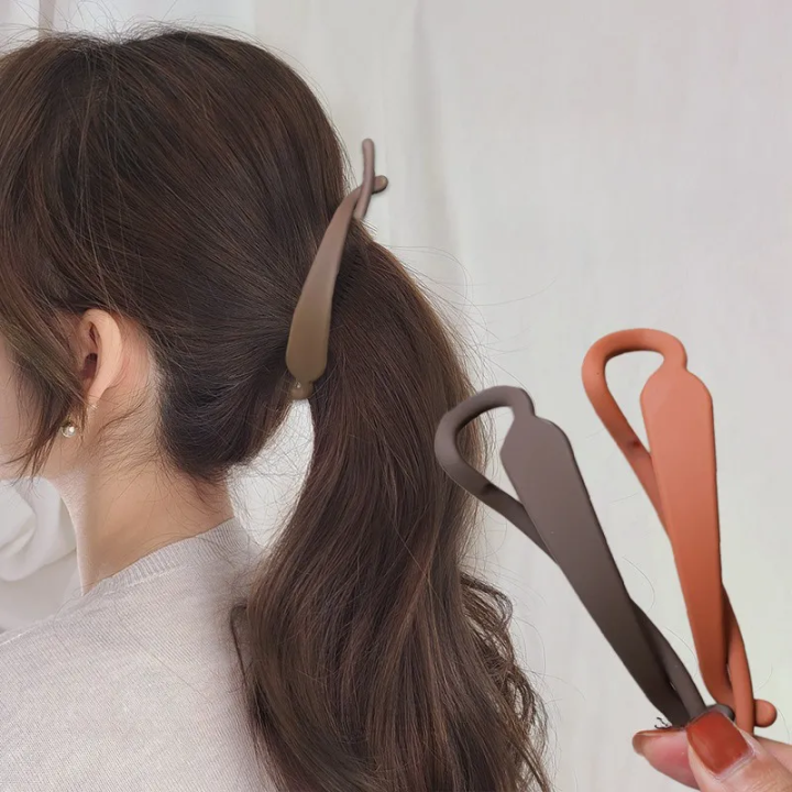 Elegant One-word Twist Hairpin Hair Clip Ponytail Hair Accessories For  Women Ponytail Hair Accessories