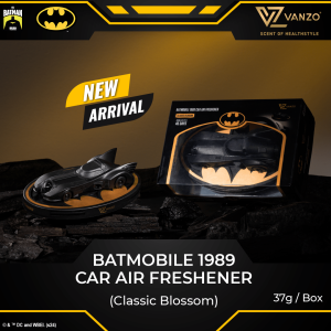 [VANZO x DC] Batmobile 1989 Car Air Freshener - Batman 85th Anniversary Limited Edition (Classic Blossom)